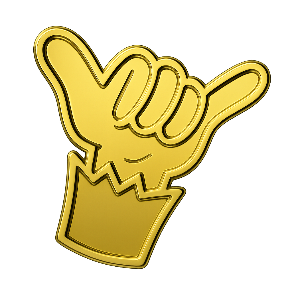 Shaka Pin - Gold