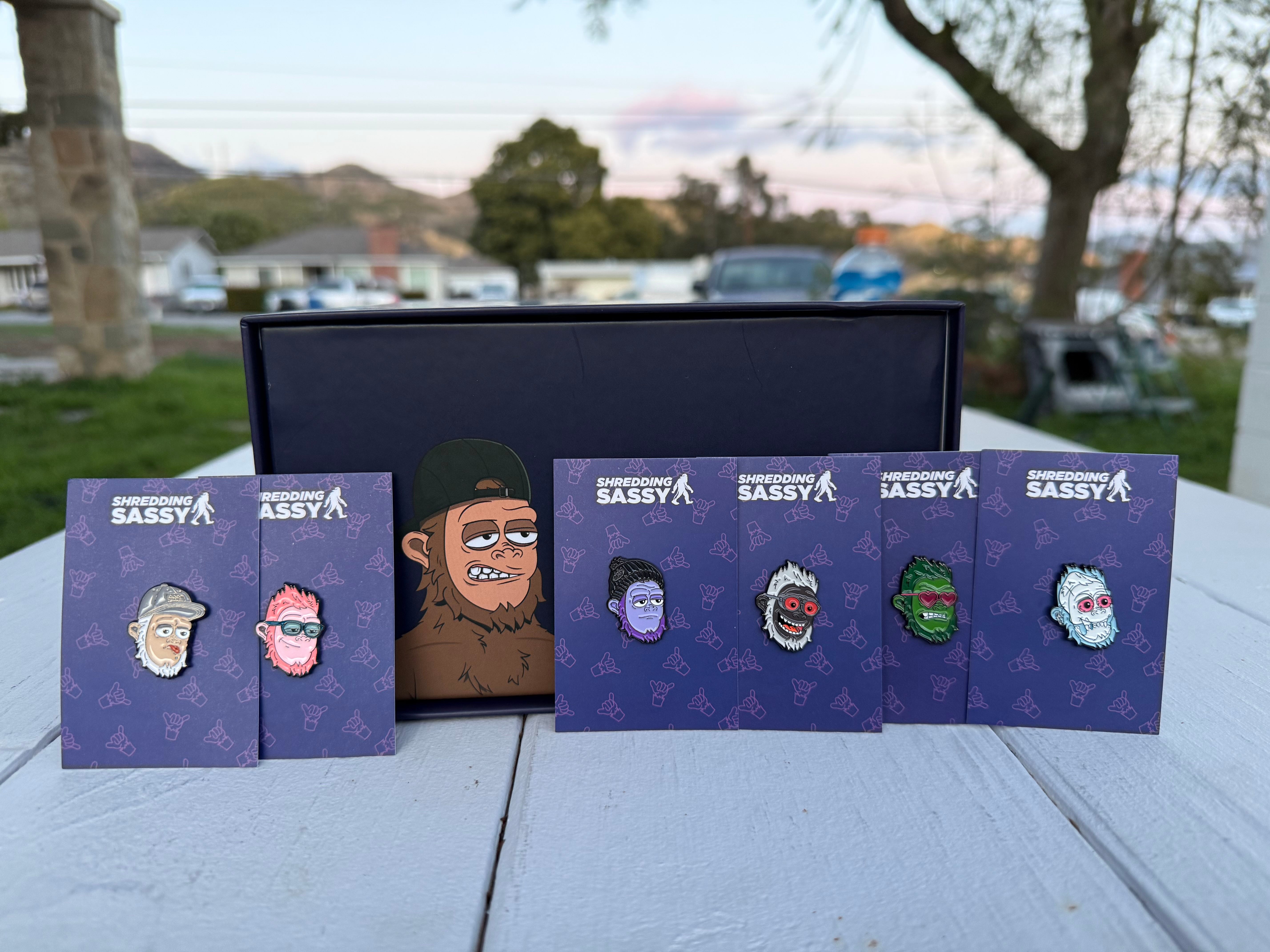 Shredding Sassy Heads - Blind Pack - Mystery Enamel Pin