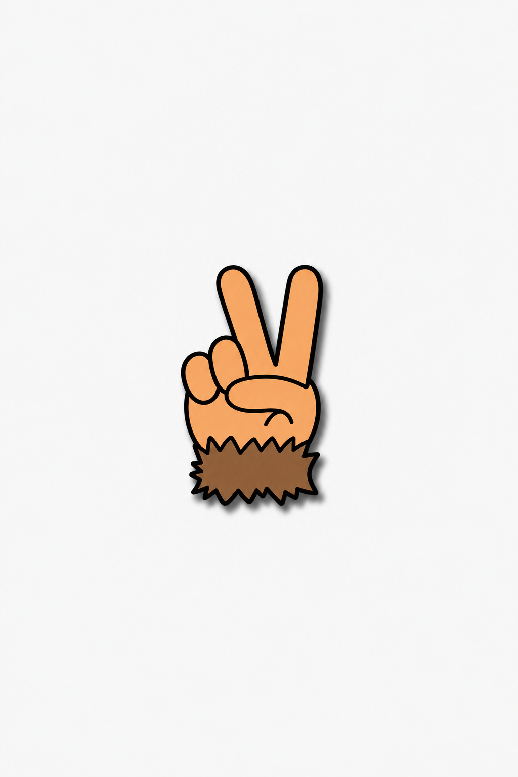 Peace Hand Emoji Pin