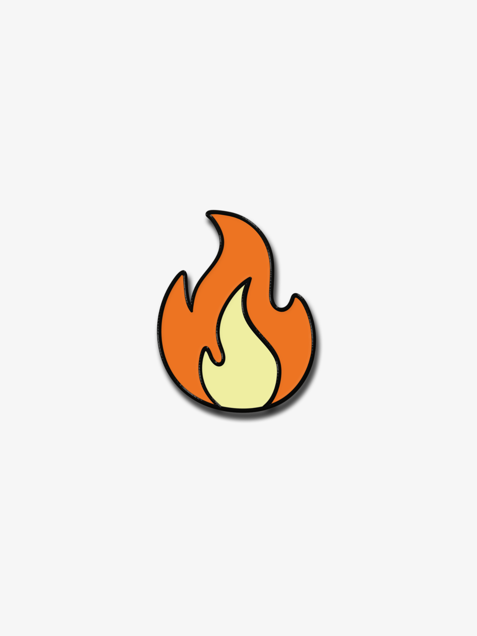 Fire Emoji Pin