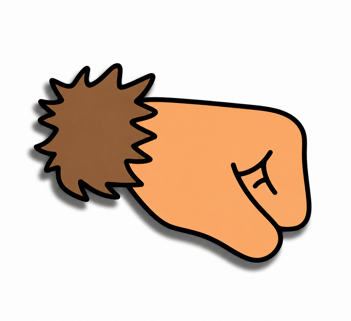 Fist Pointing Right Emoji Pin