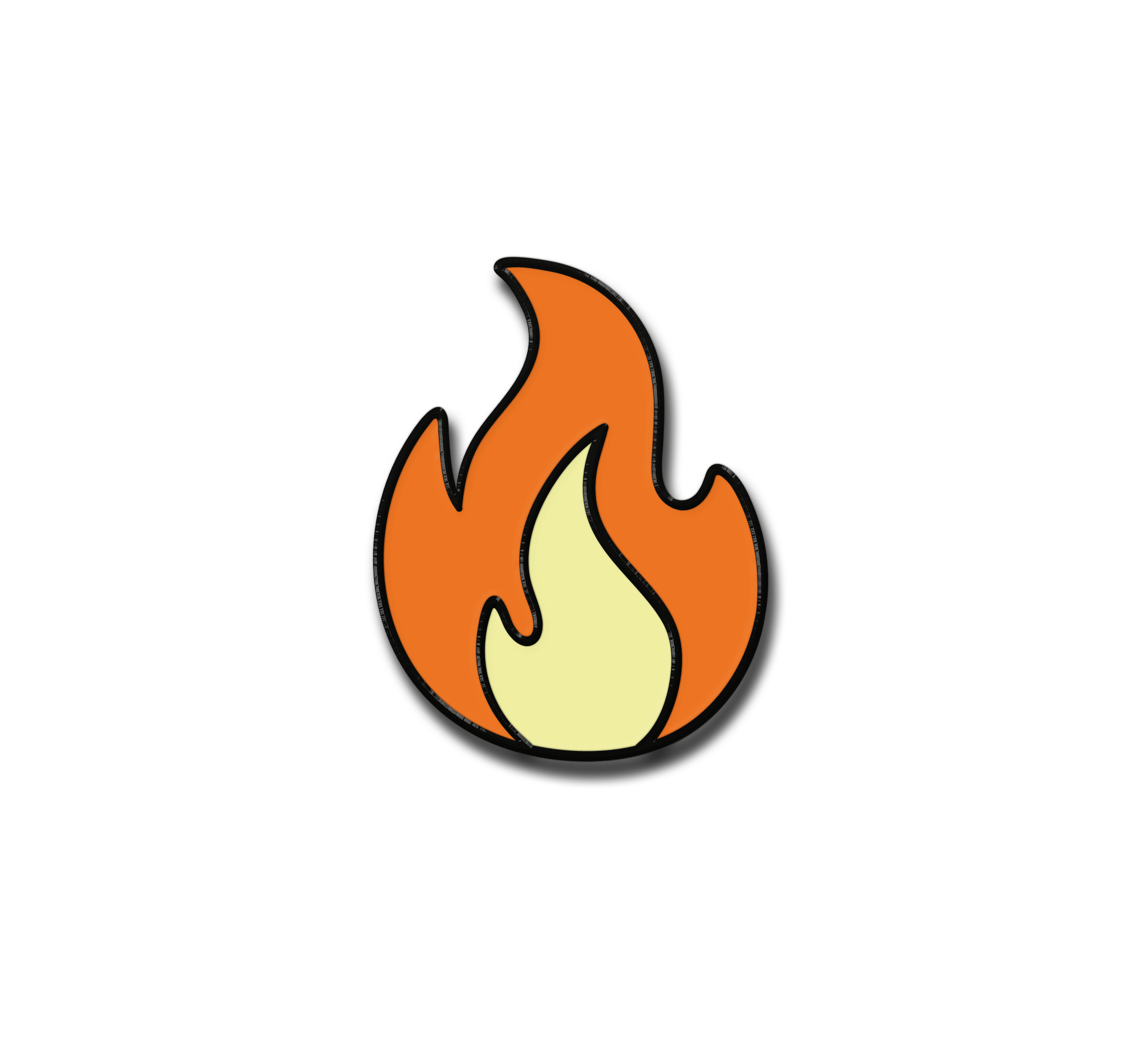 Fire Emoji Pin