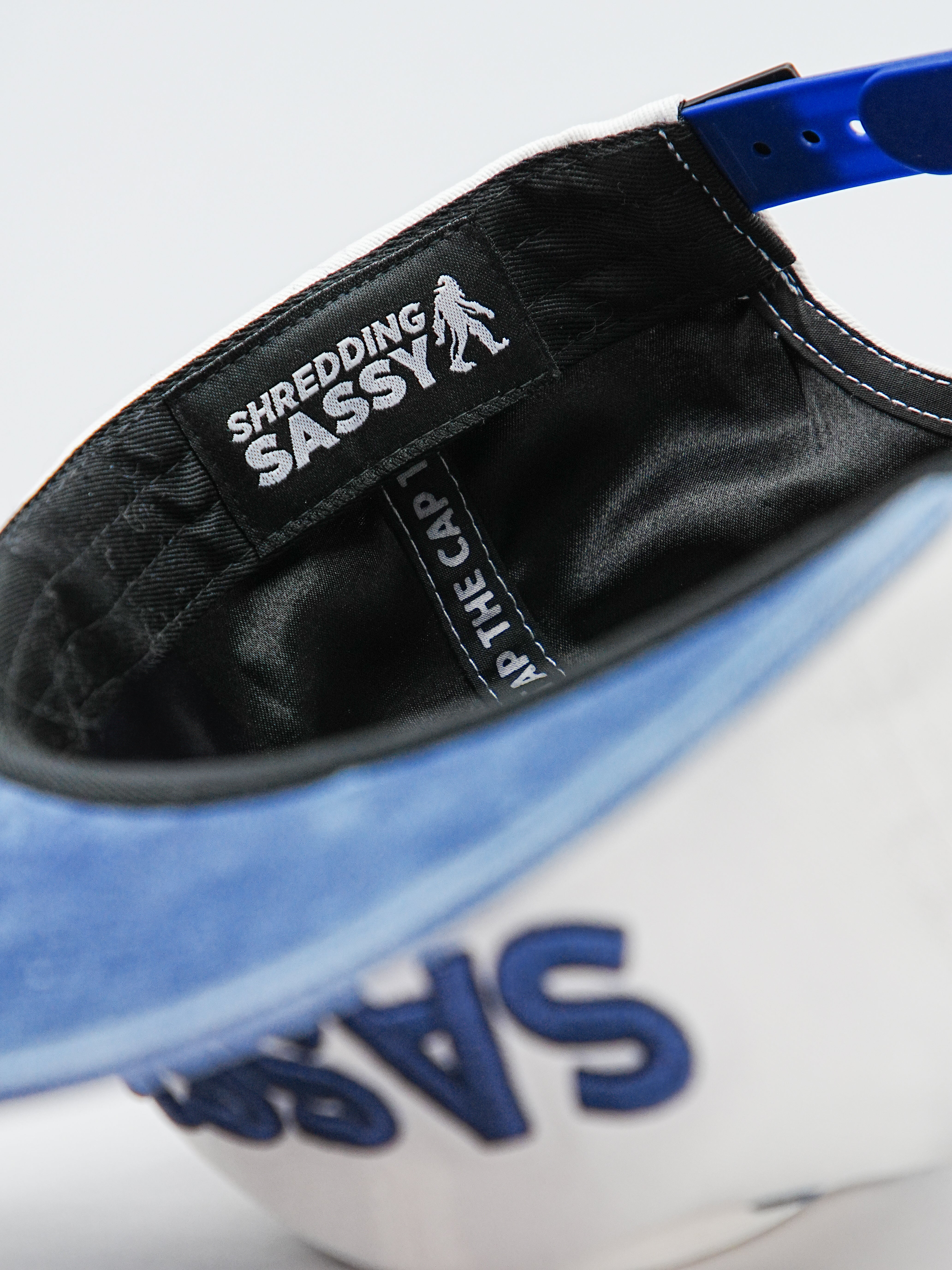 Sassy Unstructured Snapback Blue/White