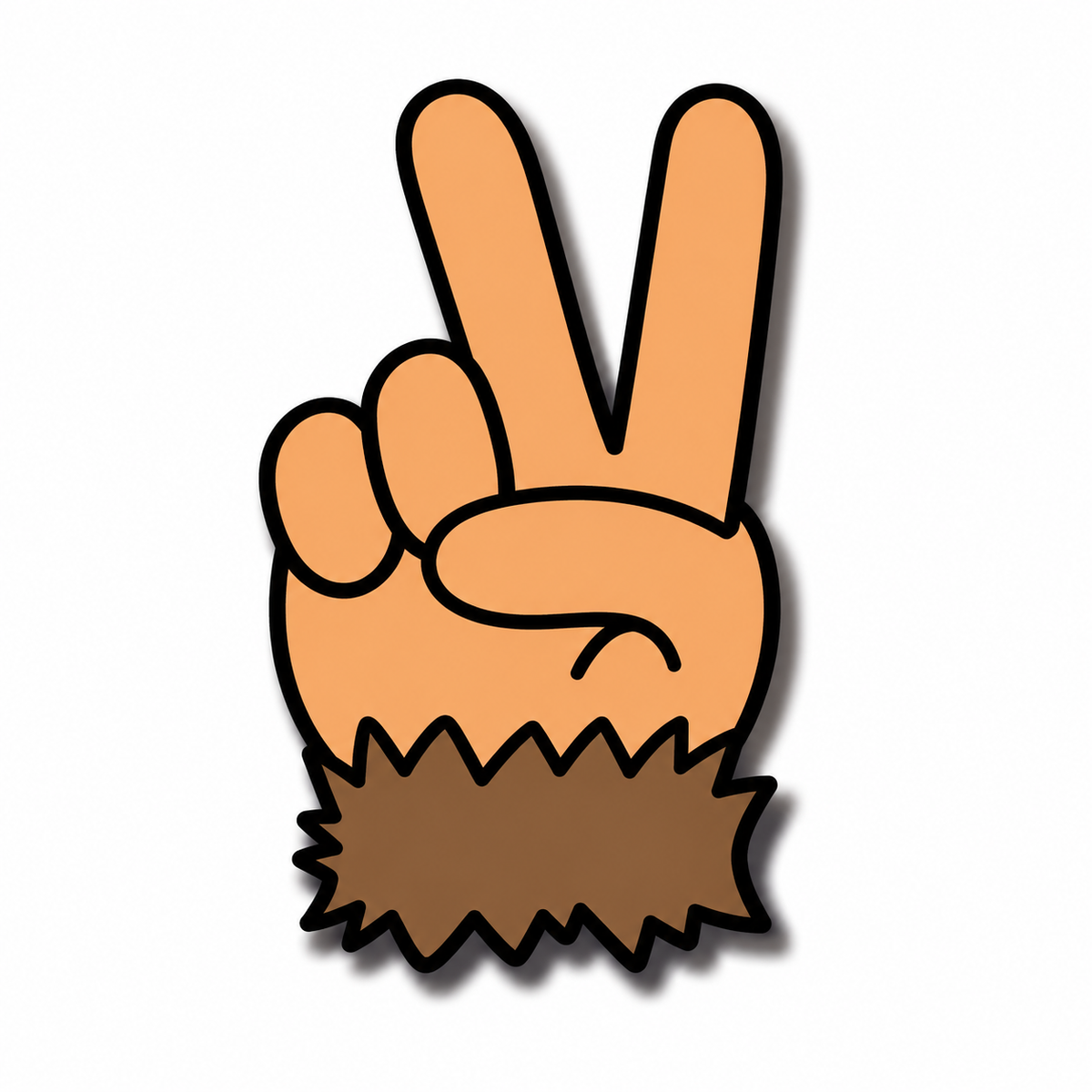 Peace Hand Emoji Pin