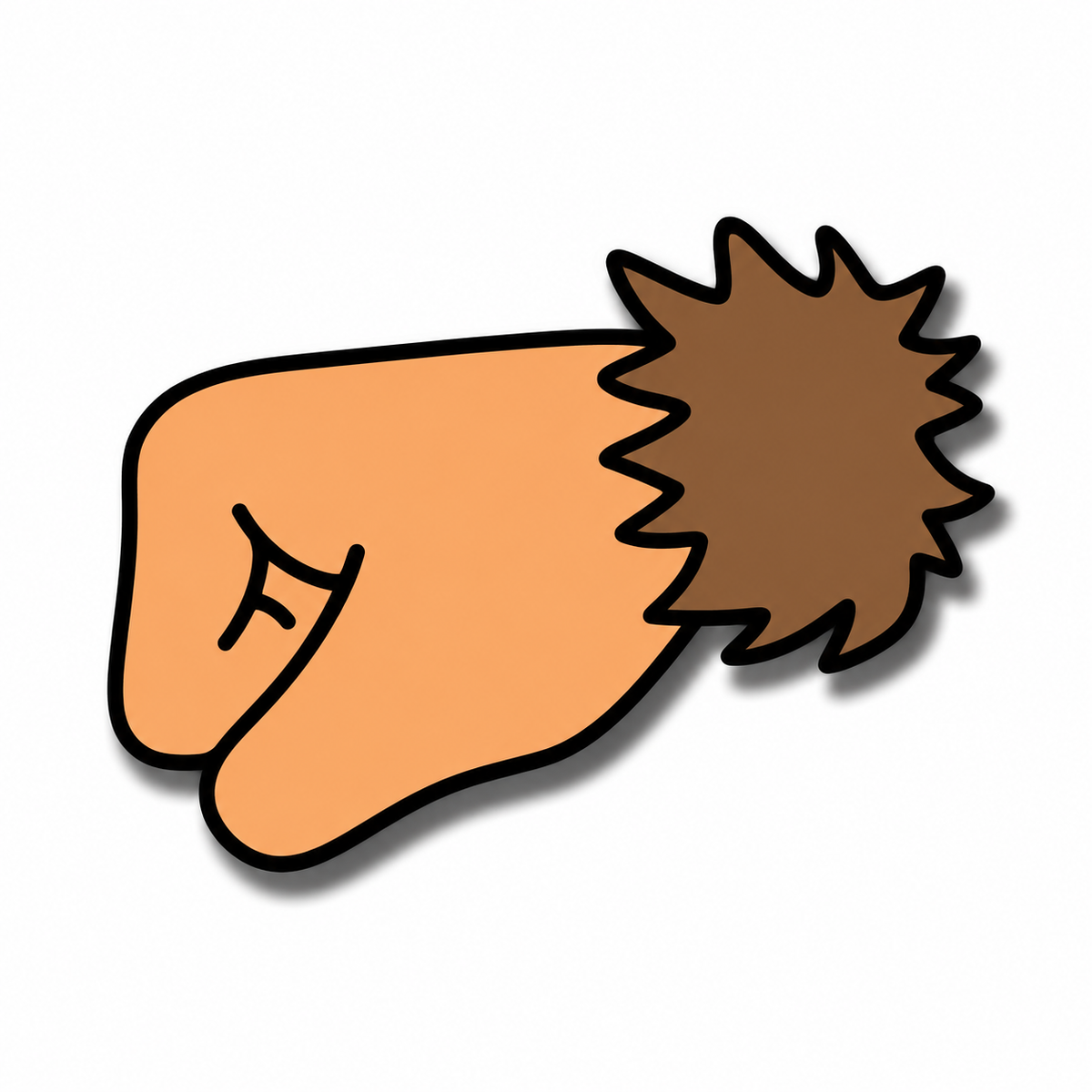 Fist Pointing Left Emoji Pin