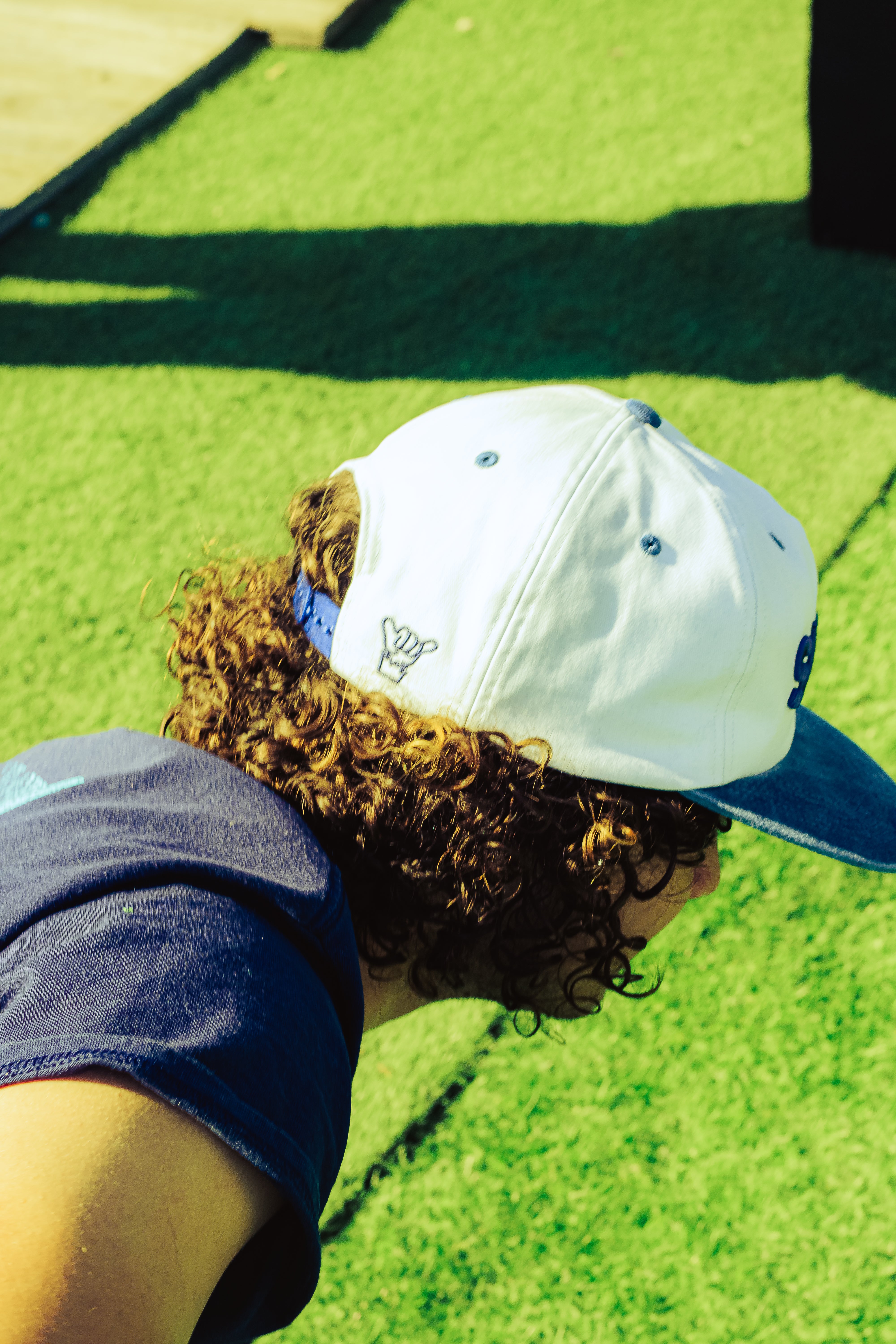 Sassy Unstructured Snapback Blue/White
